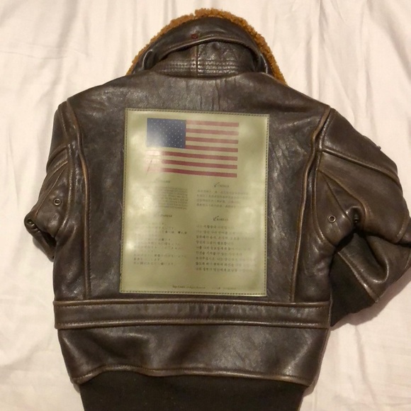 Top Gun Original PU Aviator leather Bomber - Picture 2 of 7